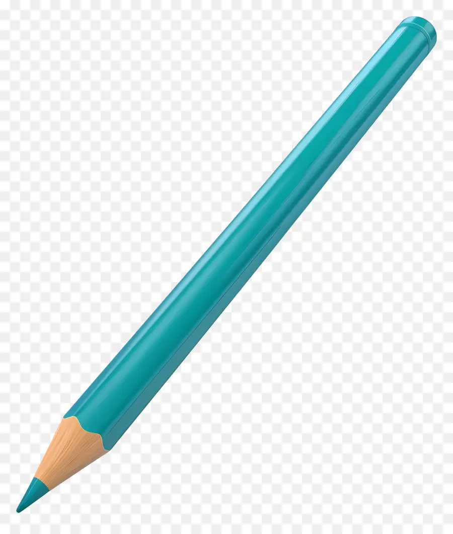 Crayon 3d，Crayon Bleu PNG