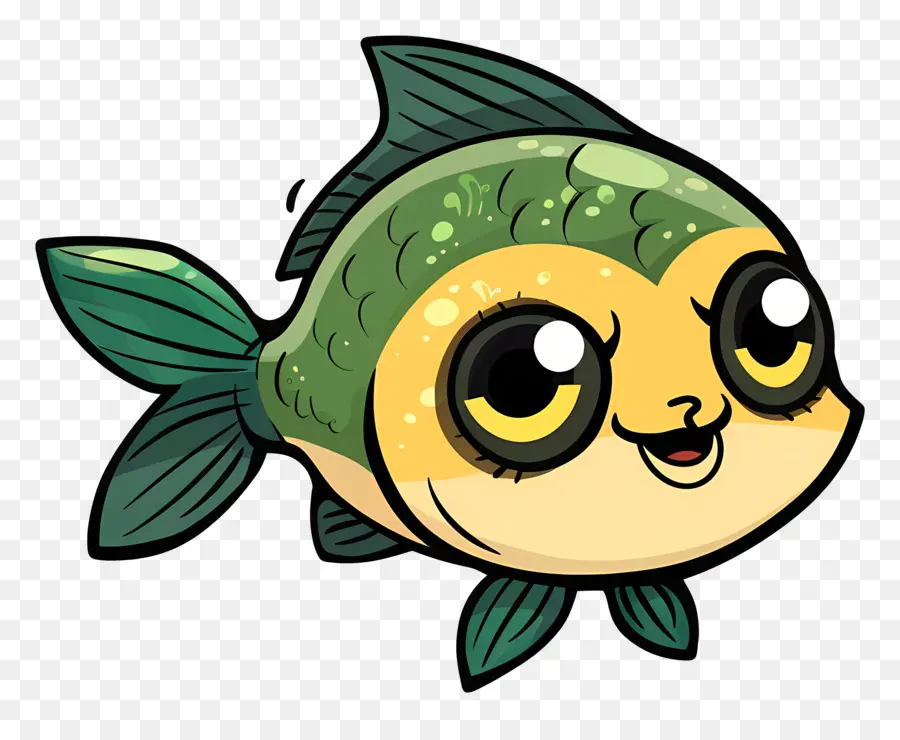 Mignon Poisson，Dessin Animé De Poissons PNG