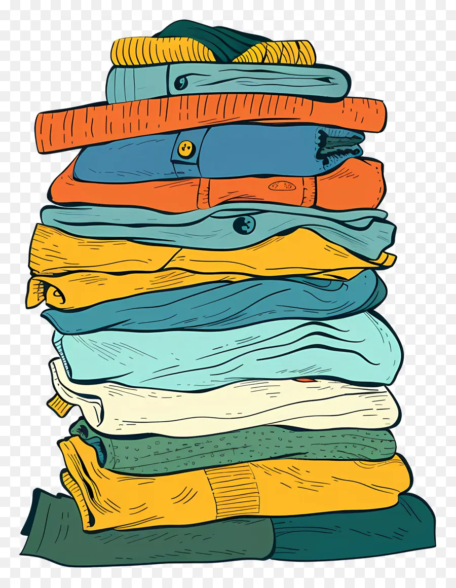 Pile De Vêtements，Vêtements PNG