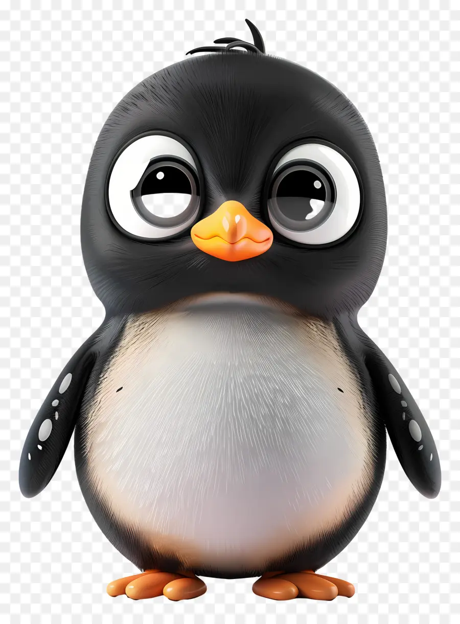 3d Petit Pingouin，Pingouin PNG