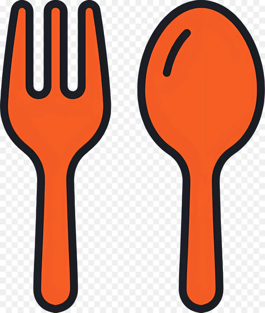 La Fourchette Et La Cuillère，Orange PNG