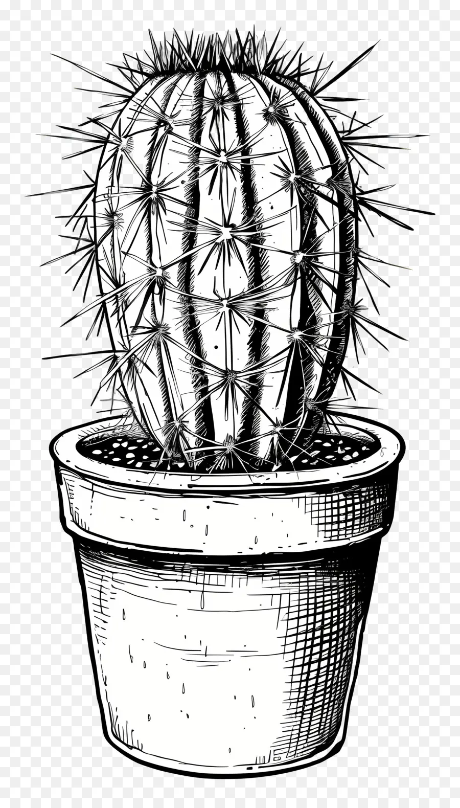 Cactus En Pot，Cactus PNG