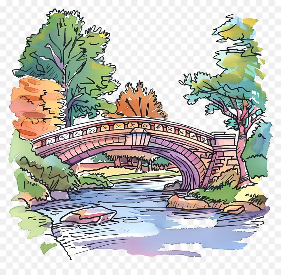 Pont Park，Pont De La Peinture PNG