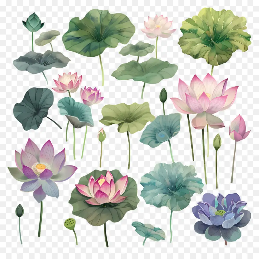 Lotus，Fleur De Lotus PNG