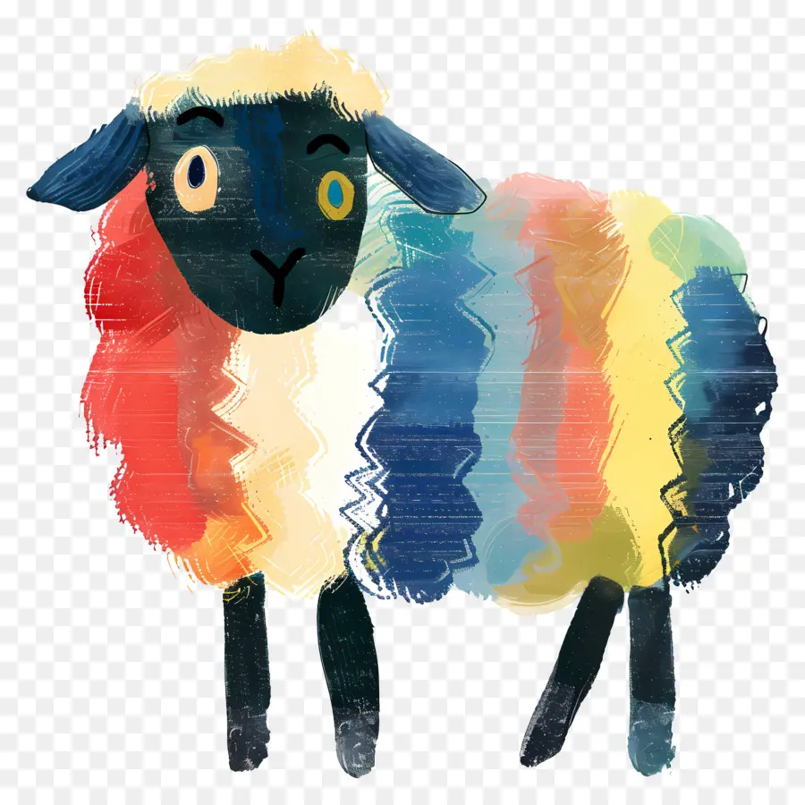 Les Moutons，Mouton Arc En Ciel PNG