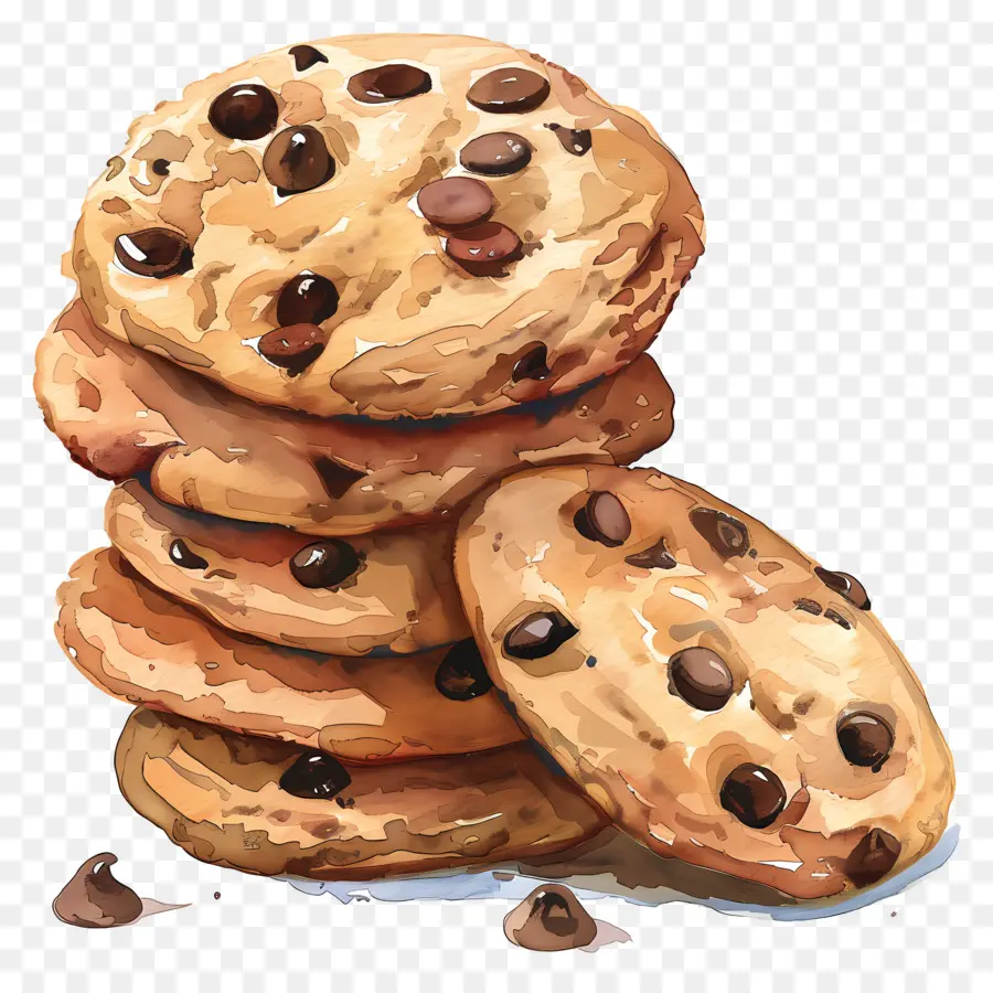 Cookies Aux Pépites De Chocolat，La Cuisson PNG