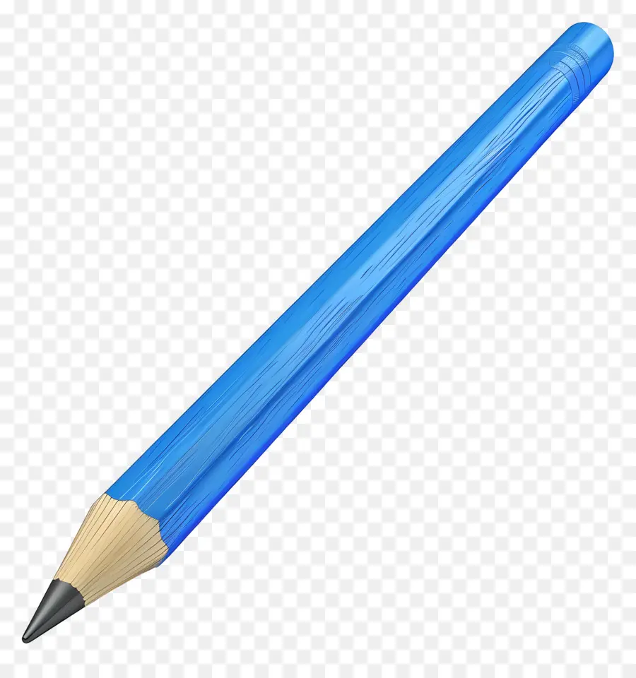 Crayon 3d，Crayon Bleu PNG