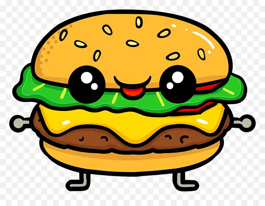 Dessin Animé Hamburger，Dessin Animé Burger PNG