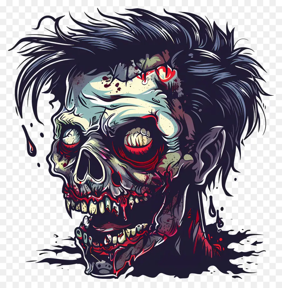 Tête De Zombie，Zombie PNG