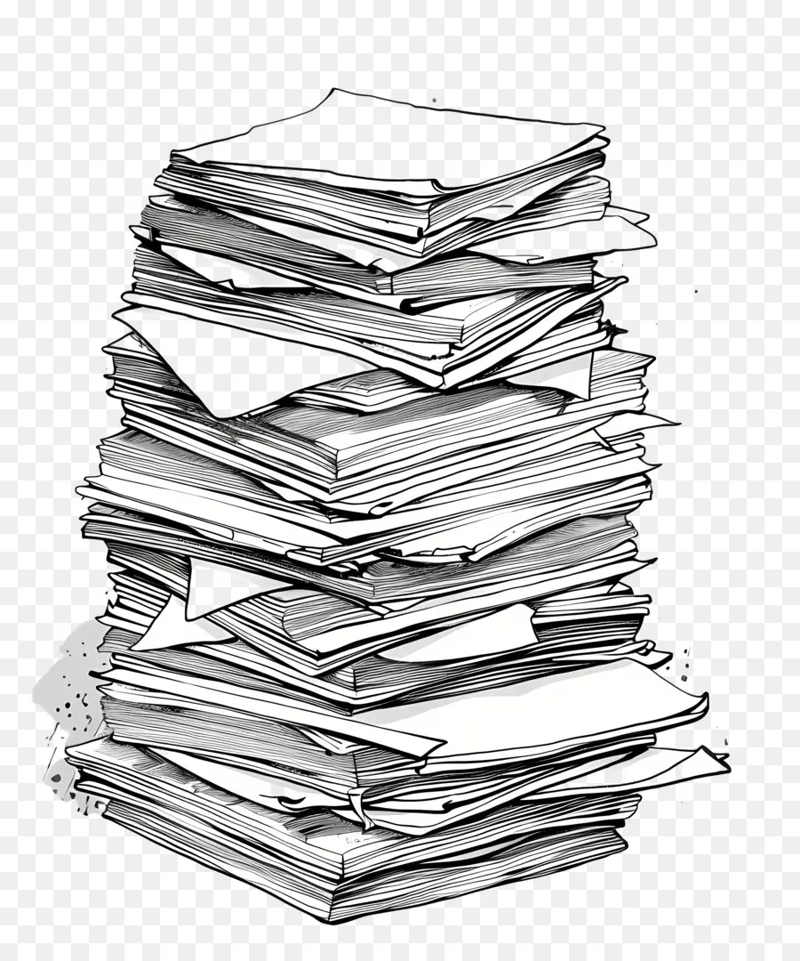 Pile De Papiers，Pile De Papier PNG