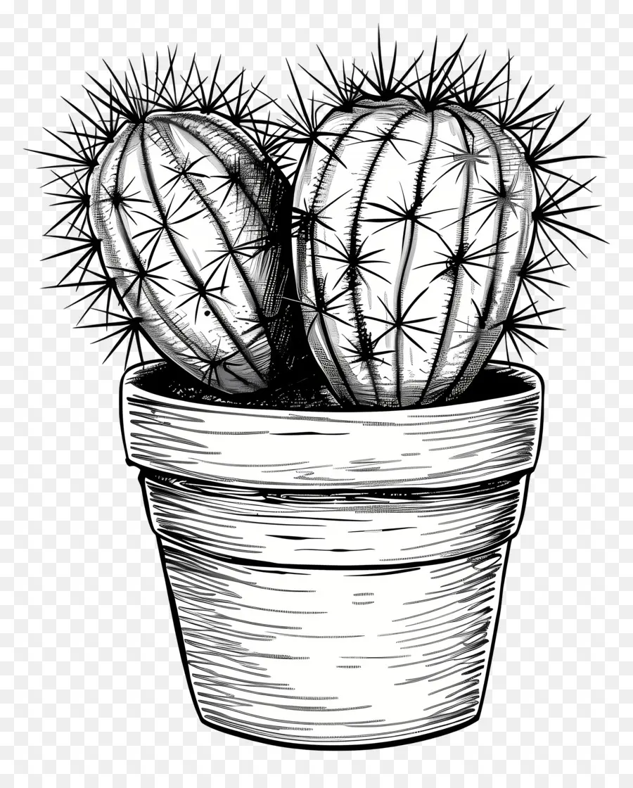 Cactus En Pot，Cactus PNG