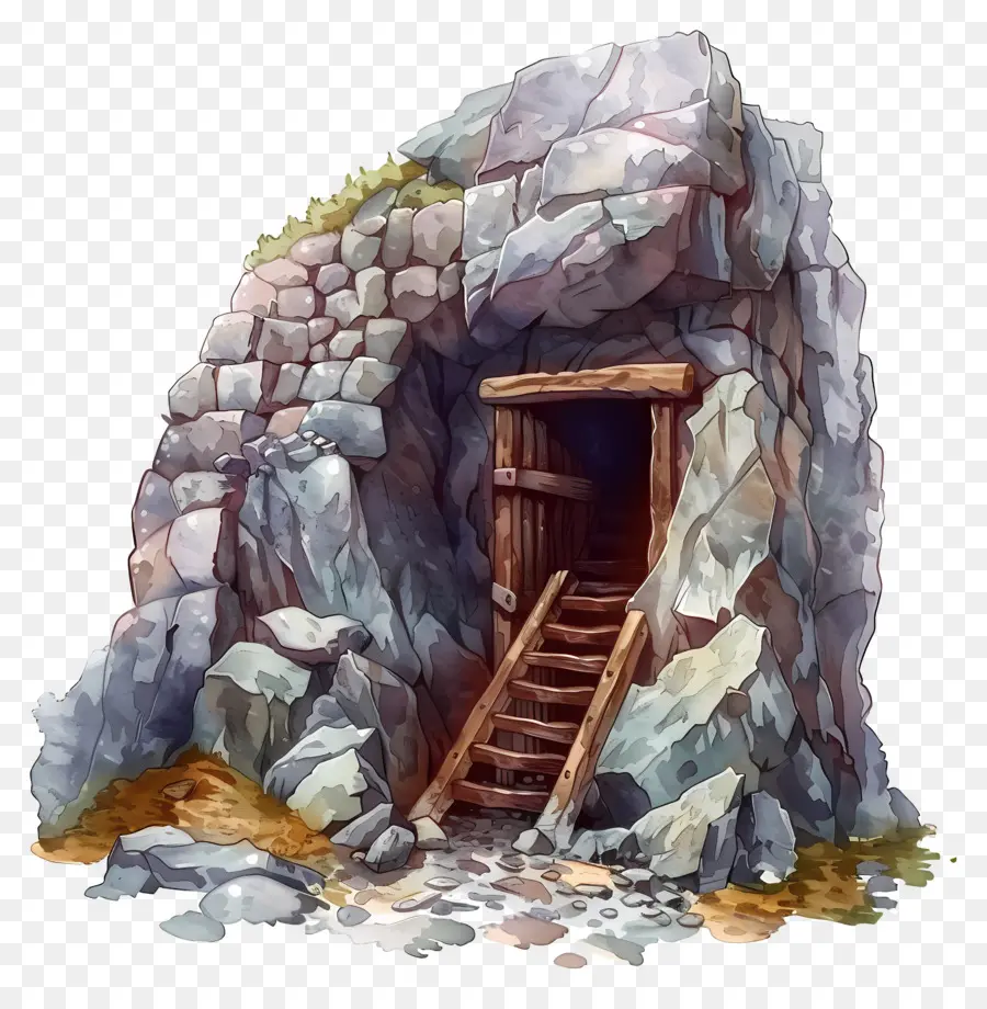 Entrée De La Mine，Grotte PNG