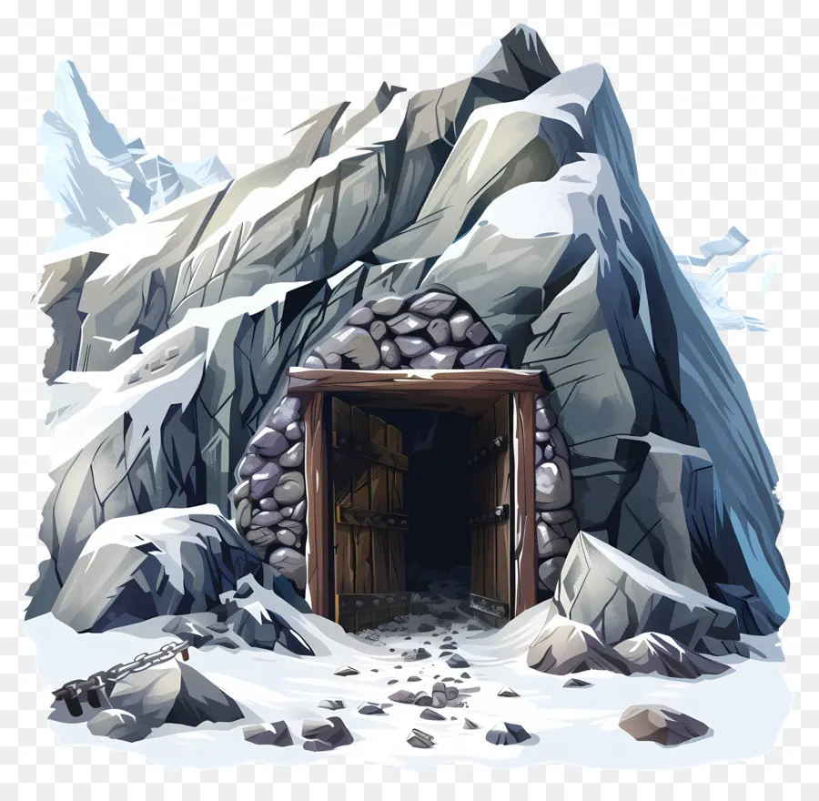 Entrée De La Mine，Grotte PNG