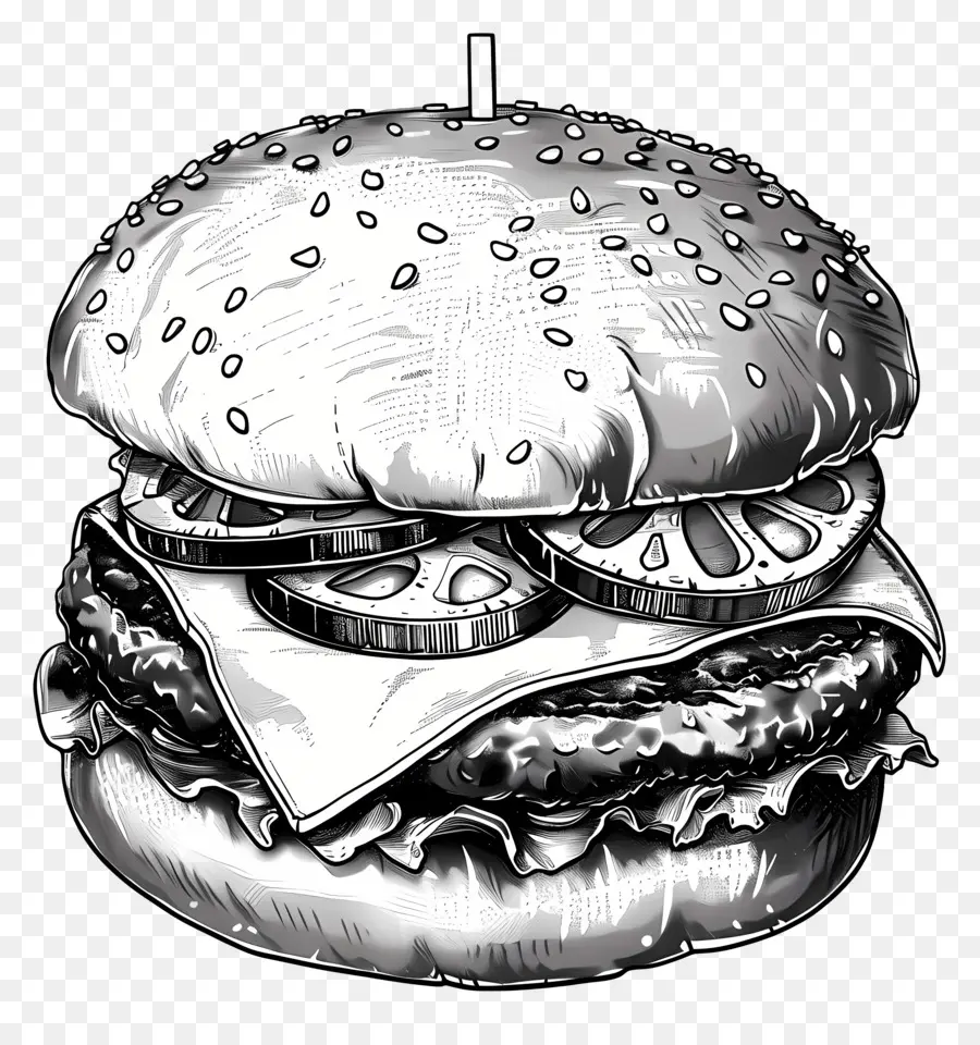 Burger，Hamburger PNG