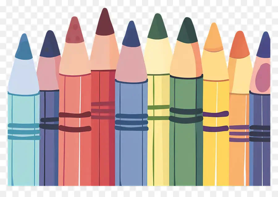 Des Crayons De Couleur，Crayons De Coloriage PNG