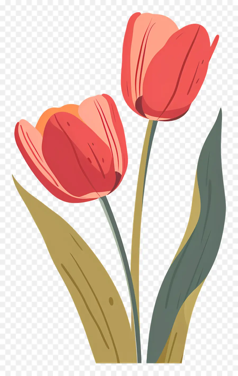 Tulipes De Pâques，Rouge Tulipes PNG