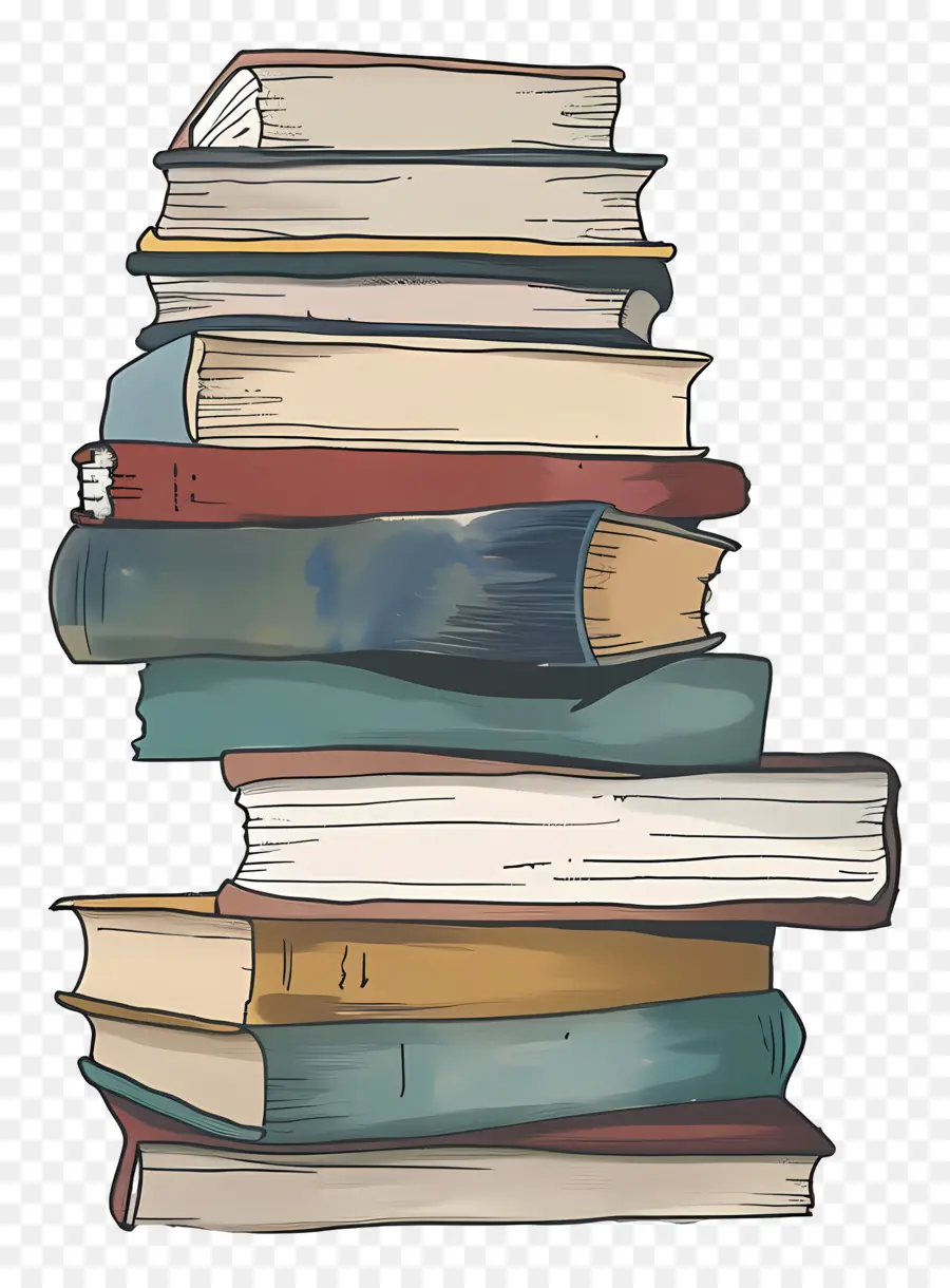 Pile De Livres，Livres Anciens PNG