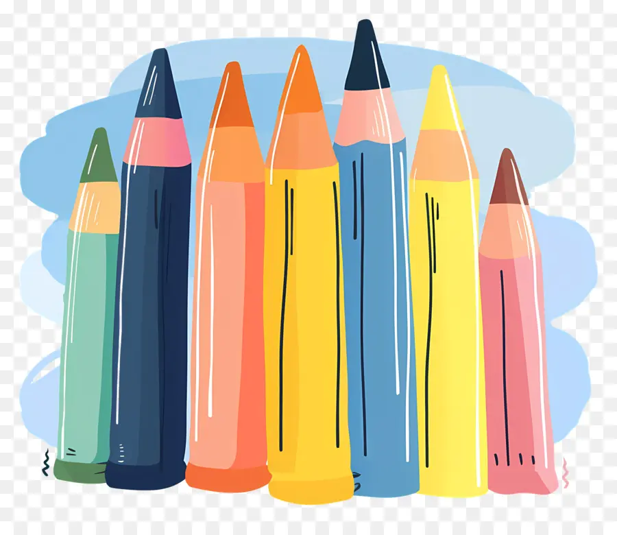 Des Crayons De Couleur，Crayons De Couleur PNG