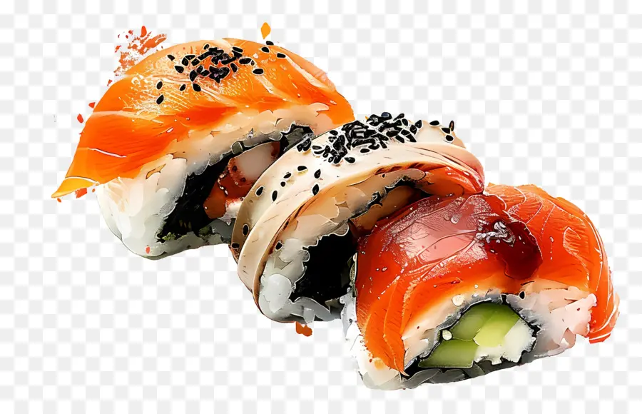 Sushi，Les Rouleaux De Sushi PNG