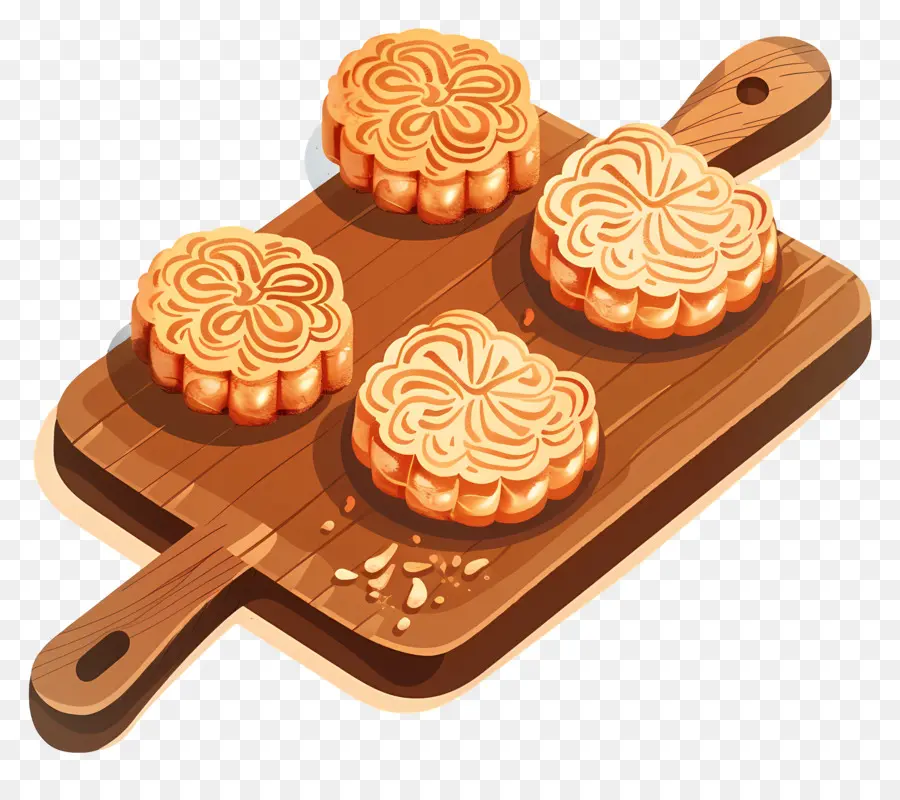 Gâteaux De Lune，Mochi PNG