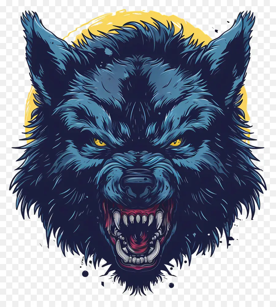 Tête De Loup Garou，Loup PNG