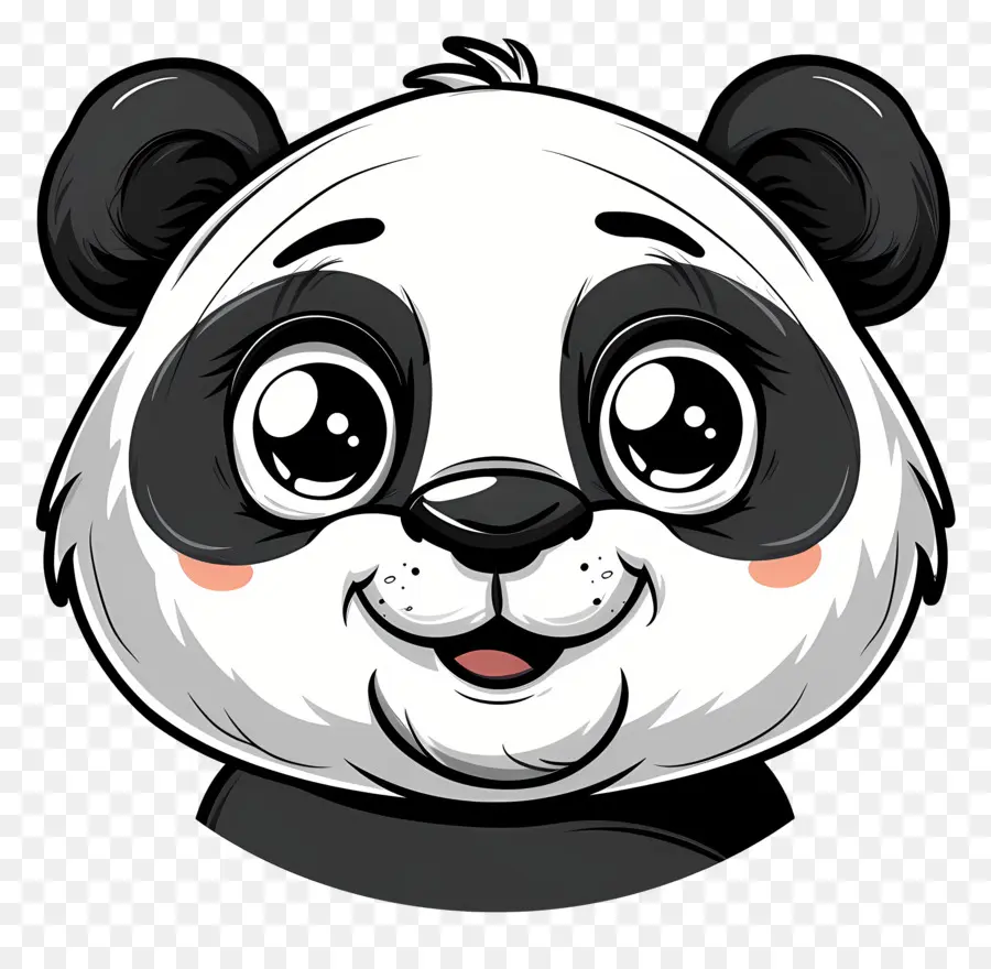 Panda Mignon Visage，Panda PNG