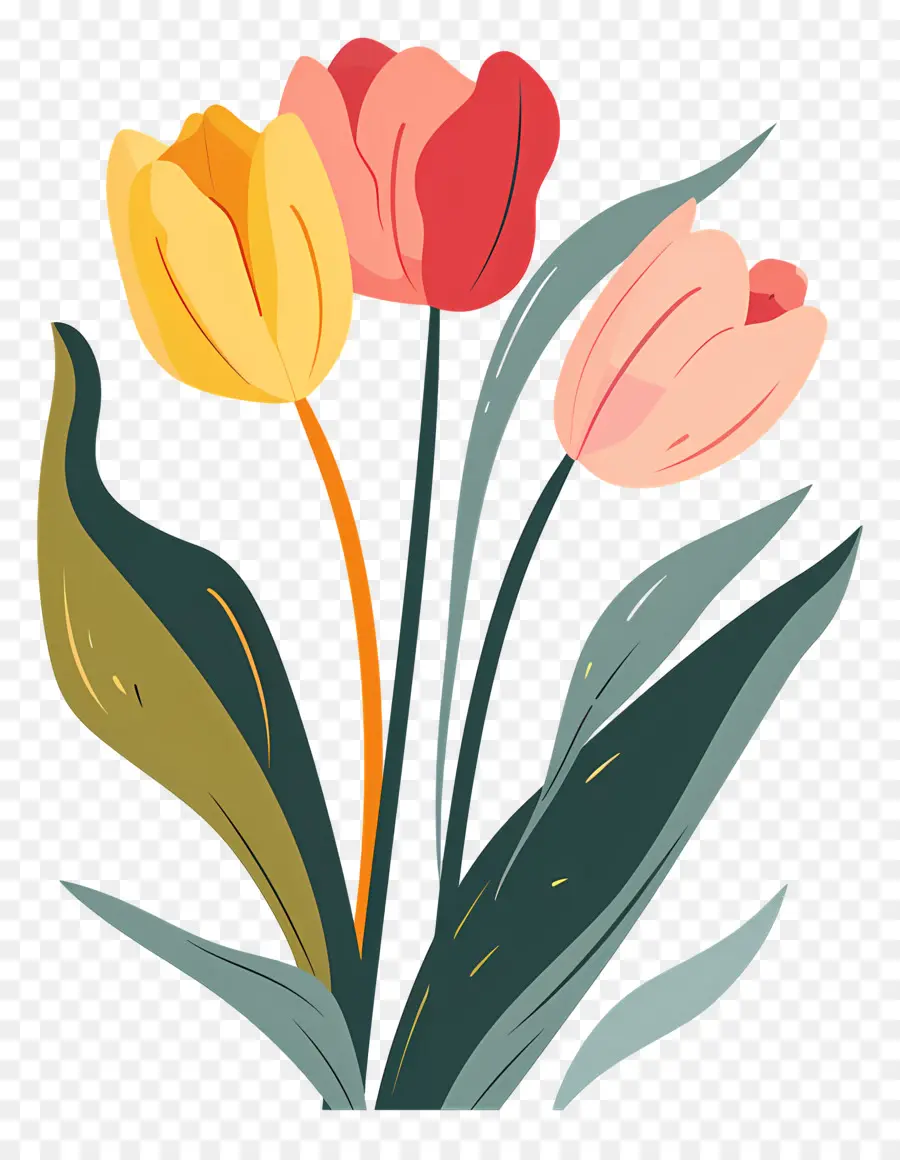 Tulipes De Pâques，Les Tulipes PNG