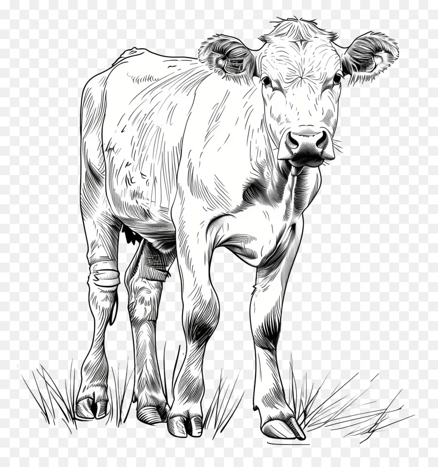 Vache，L'herbe PNG