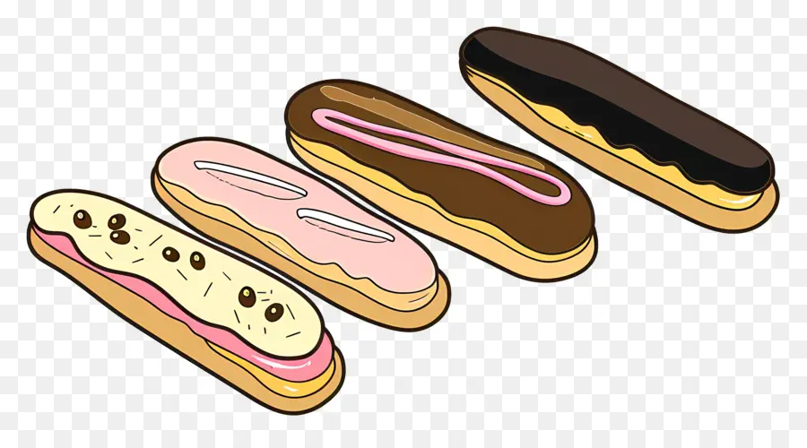 Les éclairs，La Pâtisserie PNG