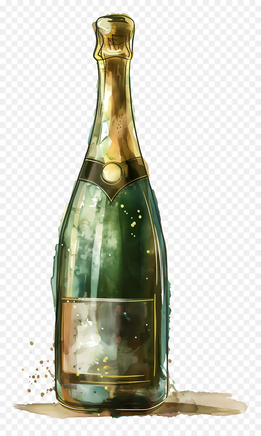 Bouteille De Champagne，Champagne PNG