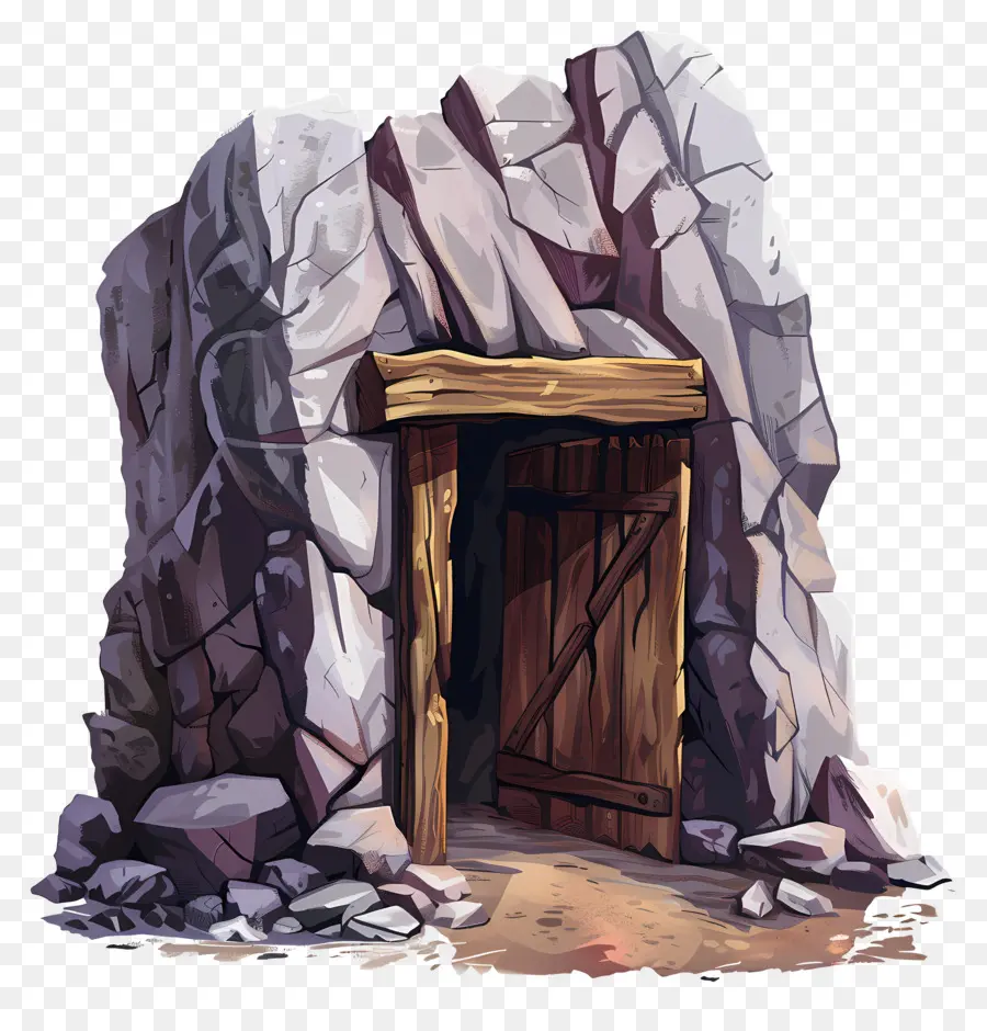 Entrée De La Mine，Mur D'escalade PNG