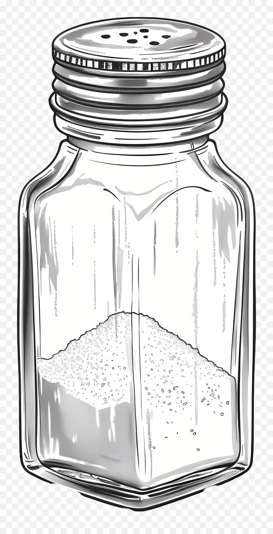 Salière，Pot En Verre Transparent PNG