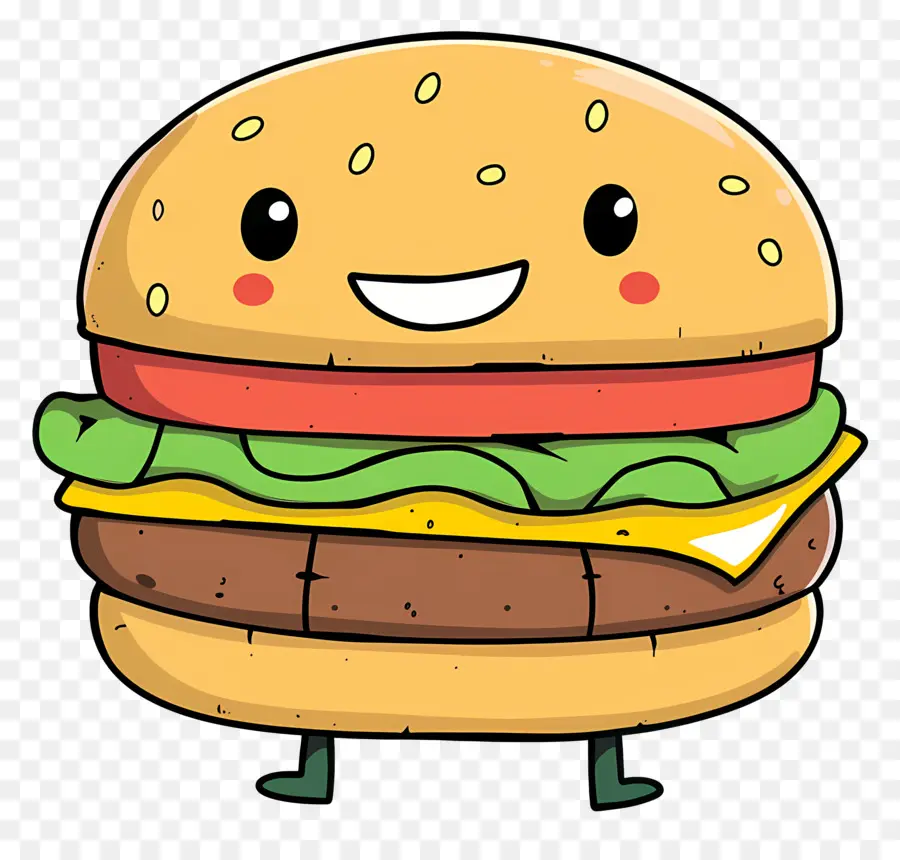 Dessin Animé Hamburger，Personnage De Dessin Animé PNG