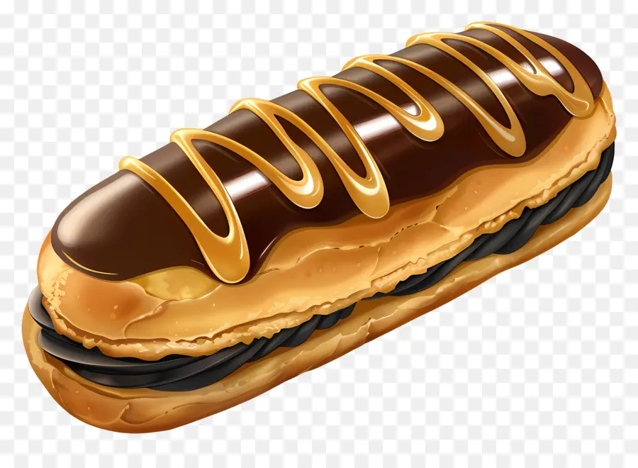 Eclair，Pain Au Chocolat PNG