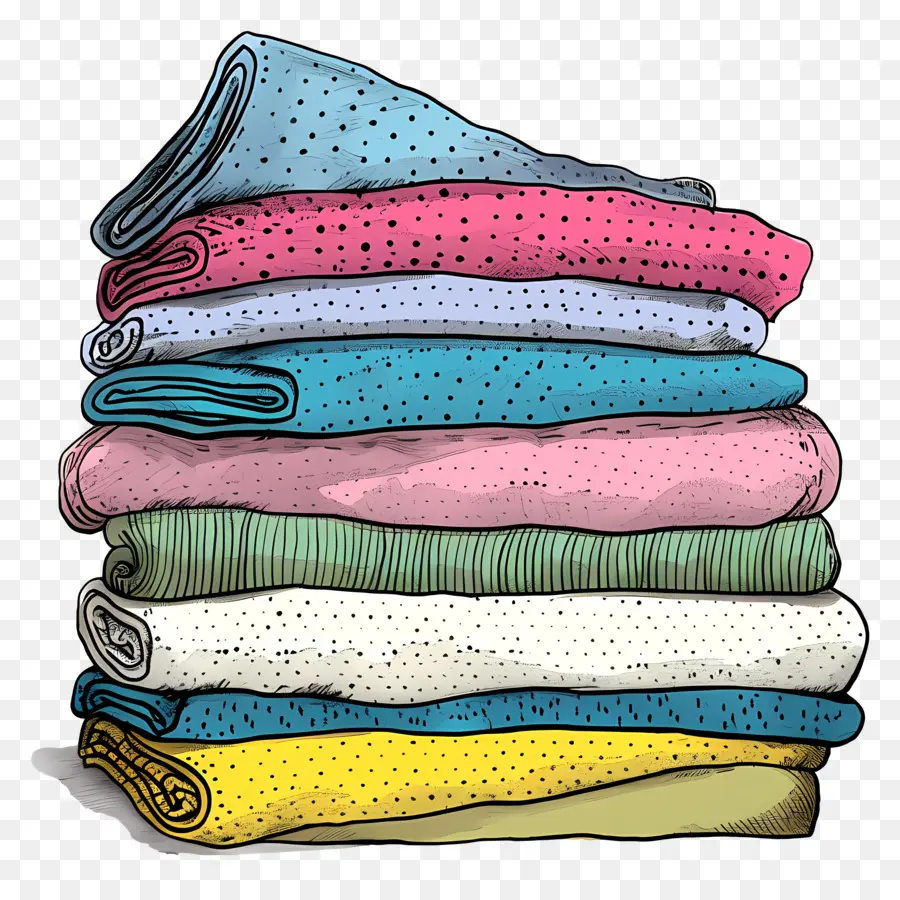 Pile De Serviettes，La Mode PNG