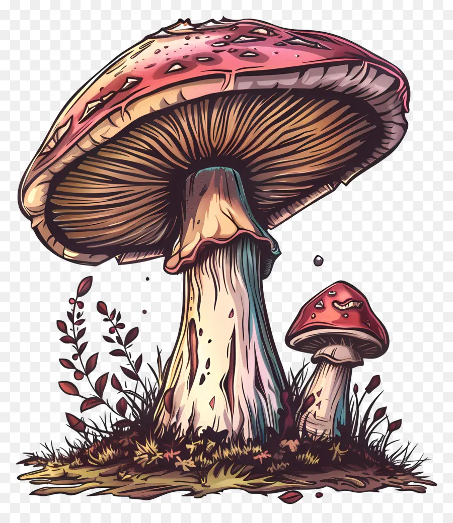 Champignons Fantastiques，Champignon De La Peinture PNG