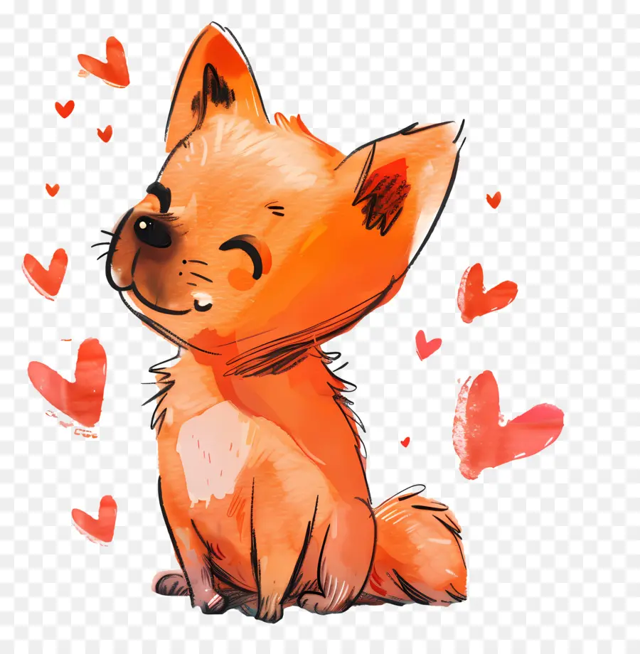 Chien，Chat De Dessin Animé PNG