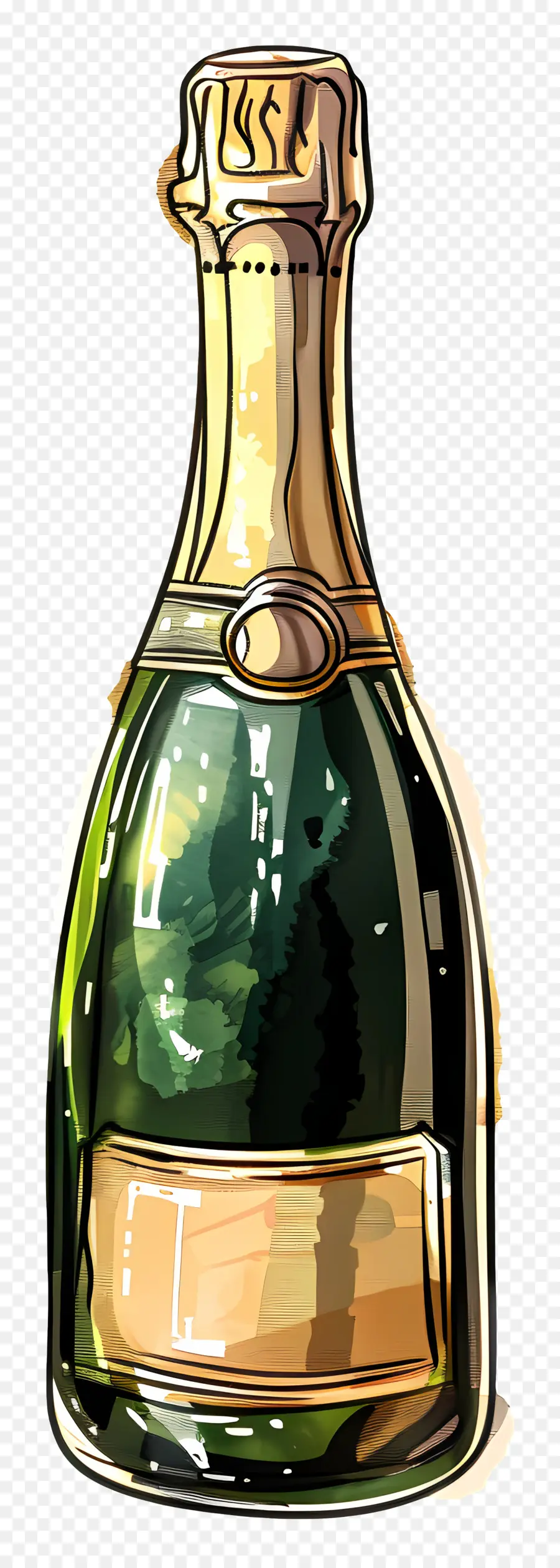 Bouteille De Champagne，Champagne PNG