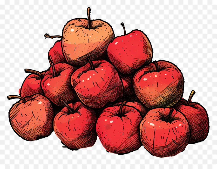 Tas De Pommes，Pommes PNG