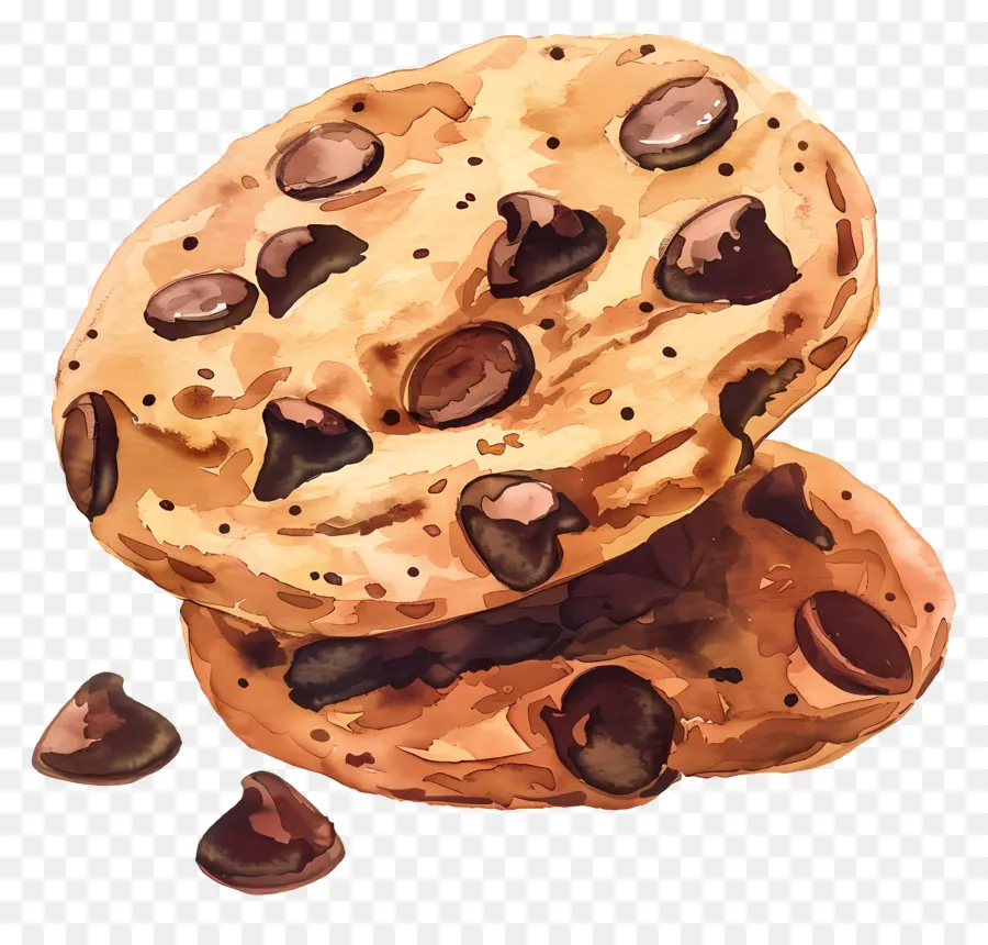 Cookies Aux Pépites De Chocolat，Délicieux PNG