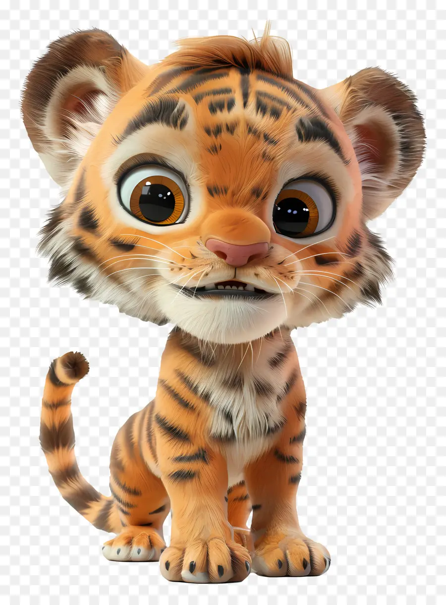 3d Tigre，Dessin Animé Tigre PNG