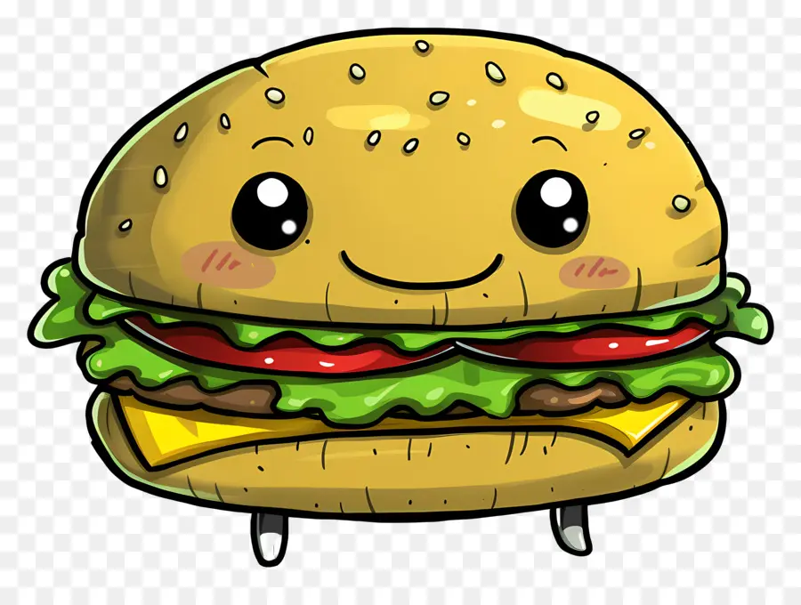 Dessin Animé Hamburger，Hamburger PNG