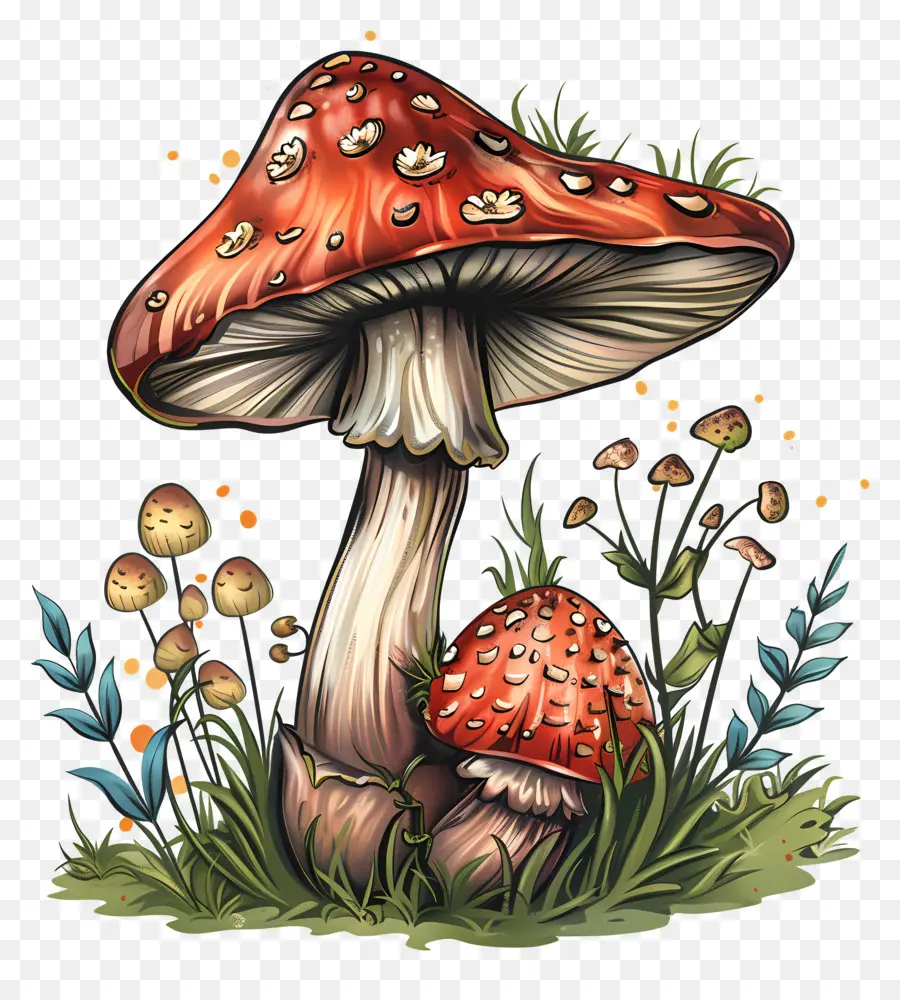 Champignons Fantastiques，Crapauds PNG