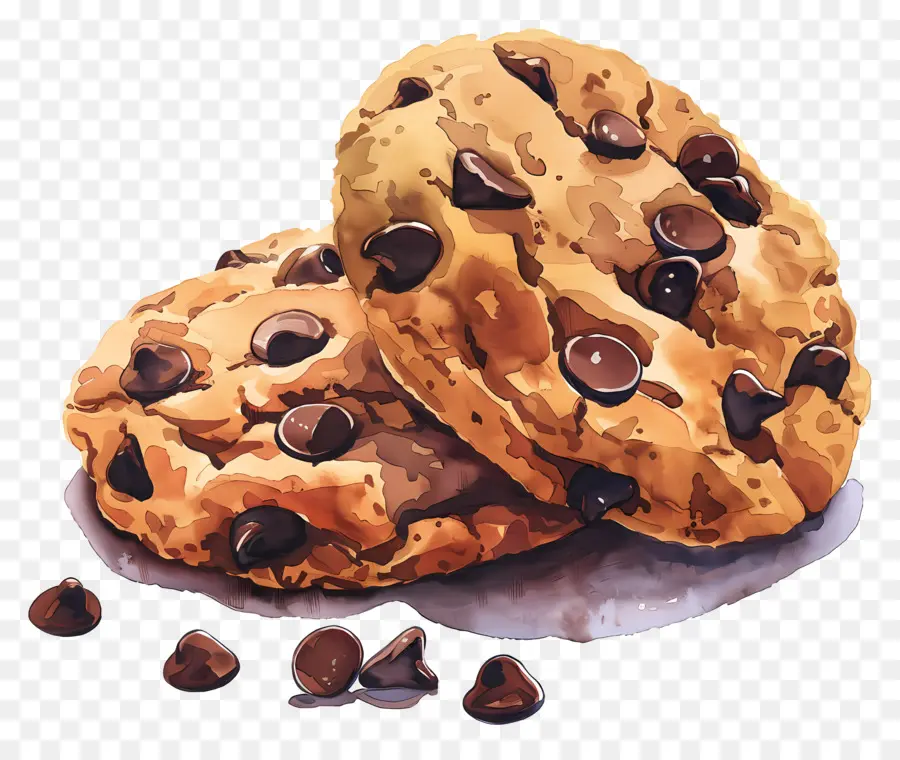 Cookies Aux Pépites De Chocolat，Real Chocolate Chiffs PNG