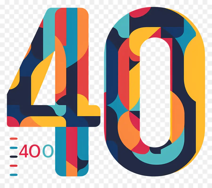 Le Numéro 40，Conception De Logo PNG