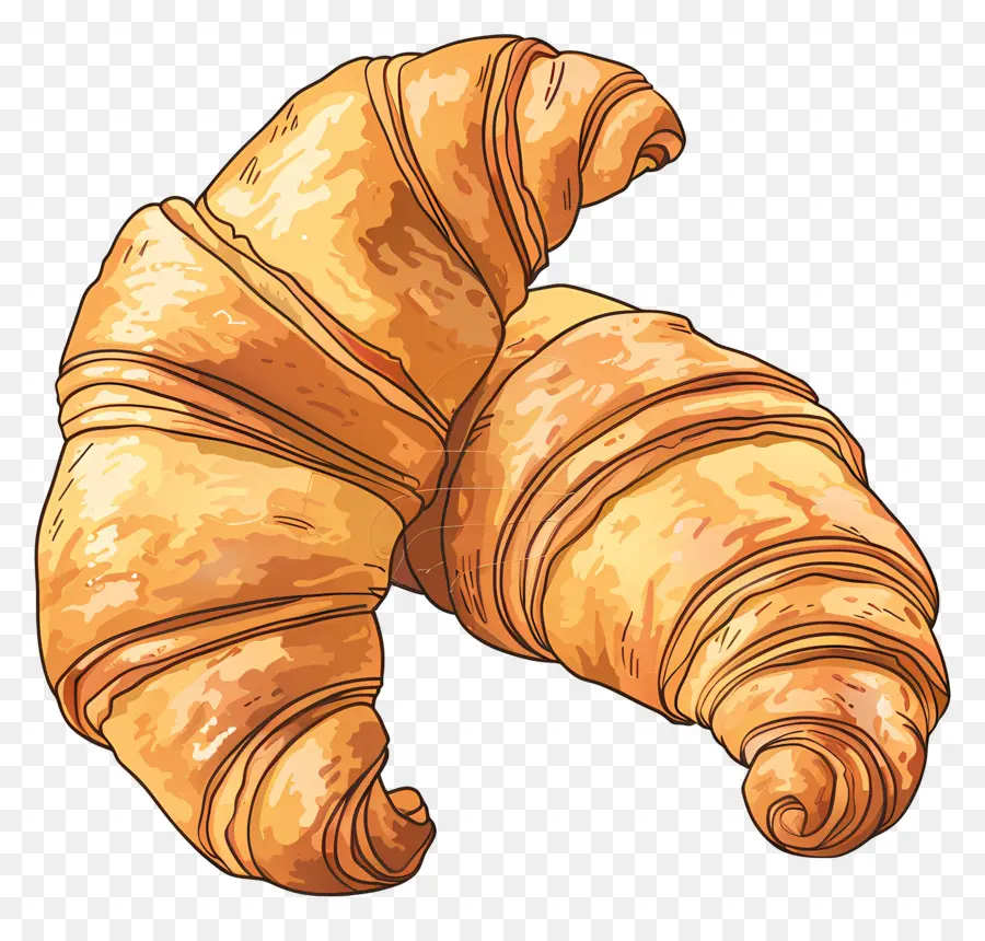 Croissants，Croissants Frais PNG