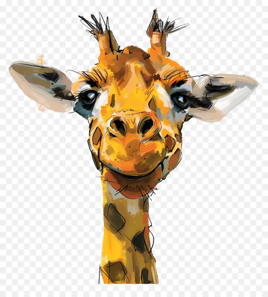 Girafe，Portrait PNG