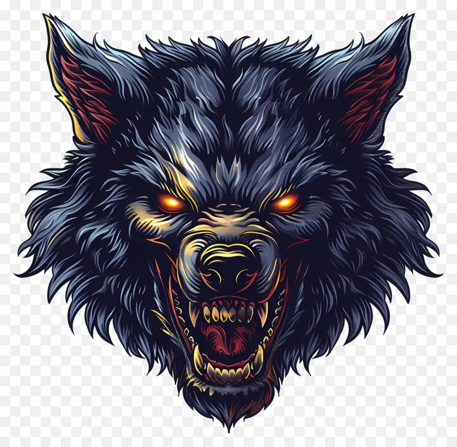 Tête De Loup Garou，Loup Garou PNG