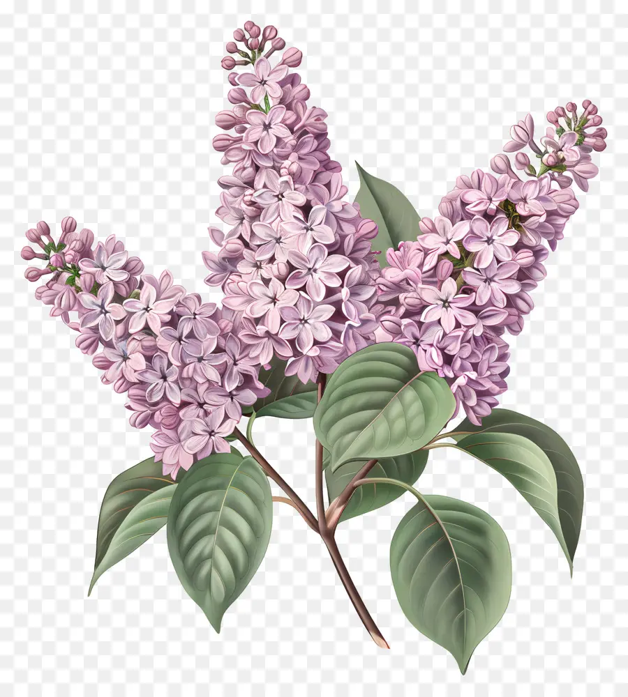 Chinois Lilas，Fleurs Lilas PNG