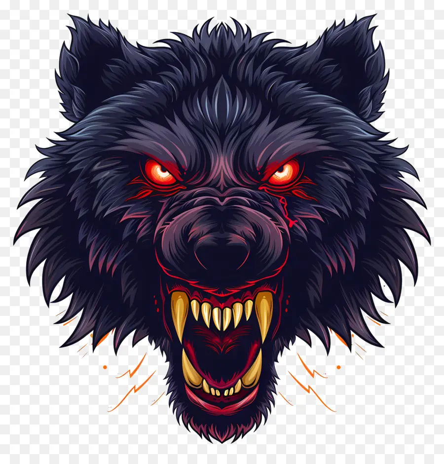 Tête De Loup Garou，Loup Garou PNG